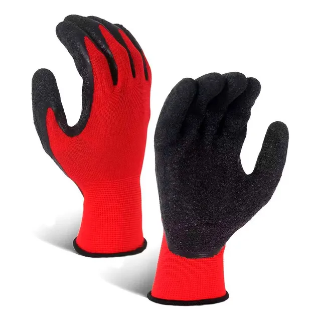 Guantes Rojo Protector Para Construcción Trabajo Herramienta