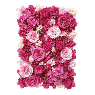 Para . .. 3xpainel De Parede Com Flores Artificiais, Fundo Para . .. 3xpainel De Parede Com Flores Artificiais, Fundo