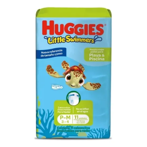 Pañales Huggies Little Swimmers P x 11 unidades