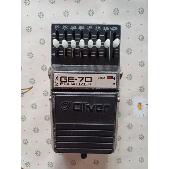 Pedal Oliver Ge-70 Equalizer Preto