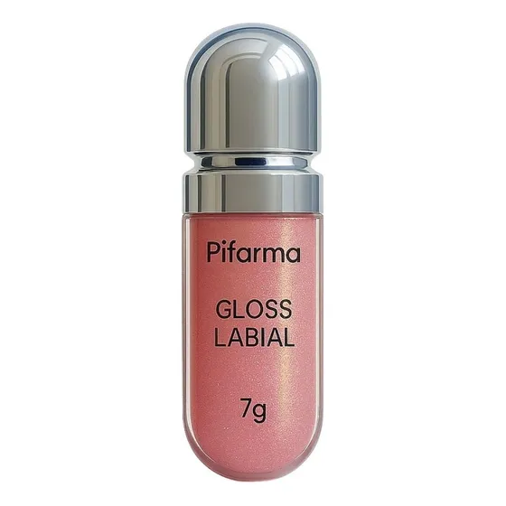 Gloss Labial Pifarma 7g Acabamento Brilhante Cor Rosa Claro