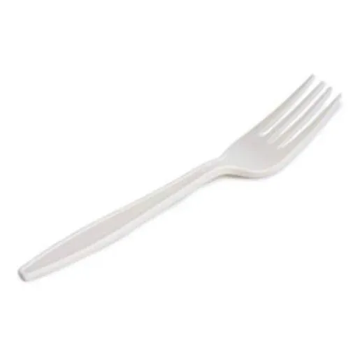Tenedor Ecologico 50 U Compostable Pulpa De Maiz 12,5cm 
