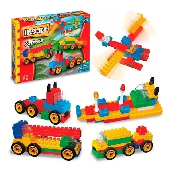 Blocky Vehiculos 3 Int 01-0602 Dimare Cantidad de piezas 140