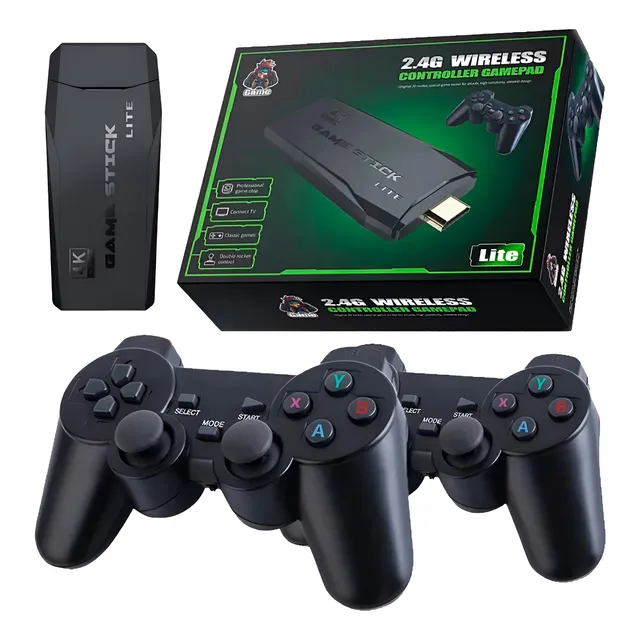 Game Stick 4k Retro 64gb Hdmi 2 Controles E 10 Mil Jogos