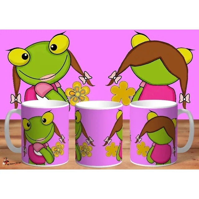 Taza De Ceramica Sapa Pepa Hd Art Sapo Pepe