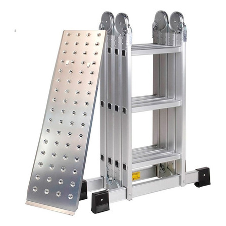 Escalera Aluminio Articulada Pektra 3.7m Incluye Andamio Reforzado Chapon Escalera Aluminio Articulada Pektra 3.7m Incluye Andamio Reforzado Chapon