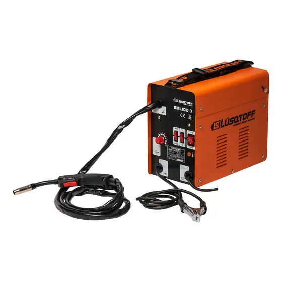 Soldadora Mig Lusqtoff Flux 90 Amp Sml100-7 Rollo Flux Color