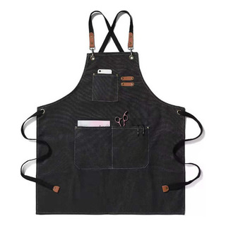 Delantal De Barista Resistente A Las Gotas De Agua, Delantal Color Negro Delantal De Barista Resistente A Las Gotas De Agua, Delantal Color Negro