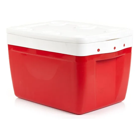 Heladera Conservadora Plástica Para Pesca Y Camping 64 Lts Color Rojo