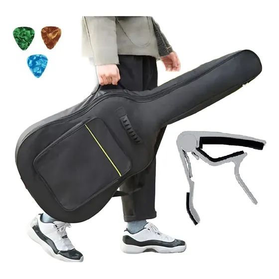 Capa Bag Luxo Acolchoada Estofada P/ Violão Classico Folk