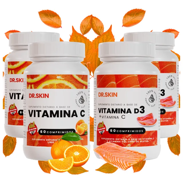 Combo X2 Vitamina C + Vitamina D | Fortalece Tus Defensas!