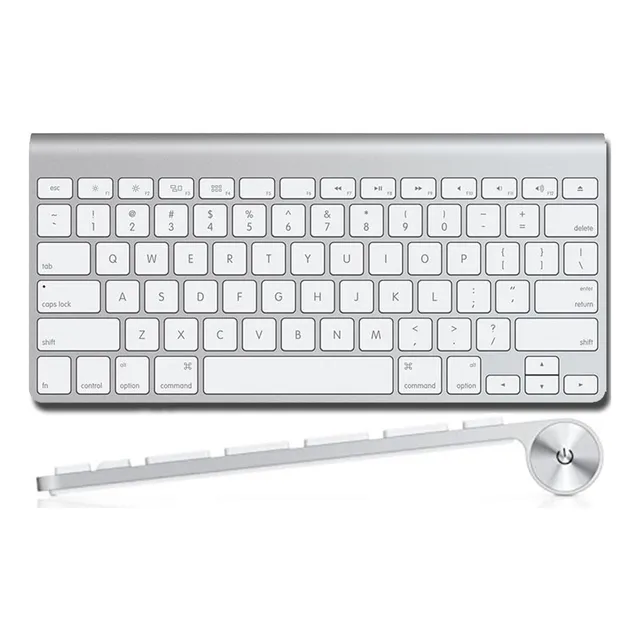 Teclado Apple Wireless Keyboard A1314 Inalámbrico Placo Con Aluminio Gris Español Mexicano