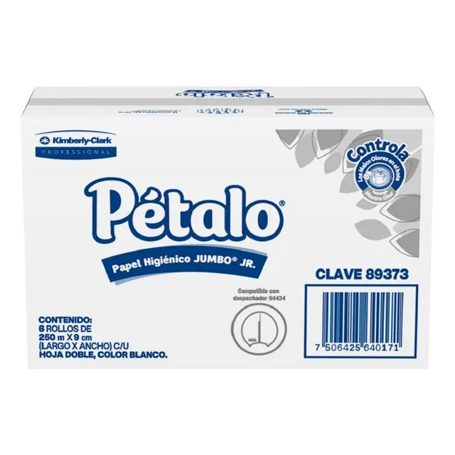 Papel Higiénico Jumbo Pétalo 6/250 Mts