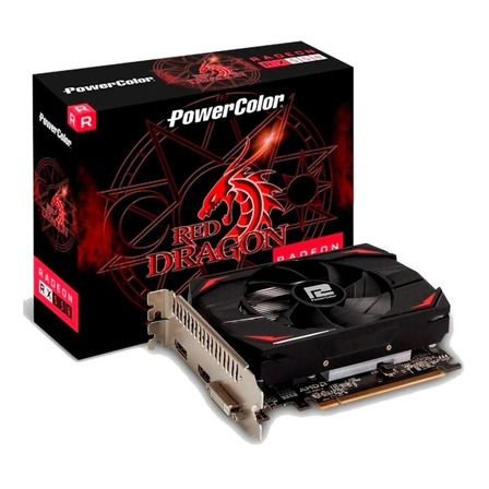 Placa de vídeo AMD PowerColor  Red Dragon Radeon RX 500 Series RX 550 AXRX 550 4GBD5-DH 4GB