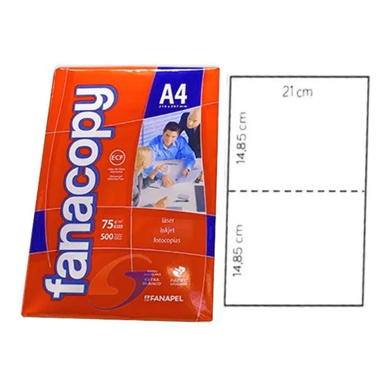Hojas Papel A4 Troqueladas 1/2 Navigator Serviciopapelero