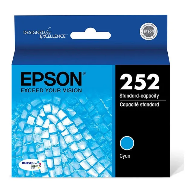 Epson Cartucho Cian De Capacidad Estándar T252 Durabrite