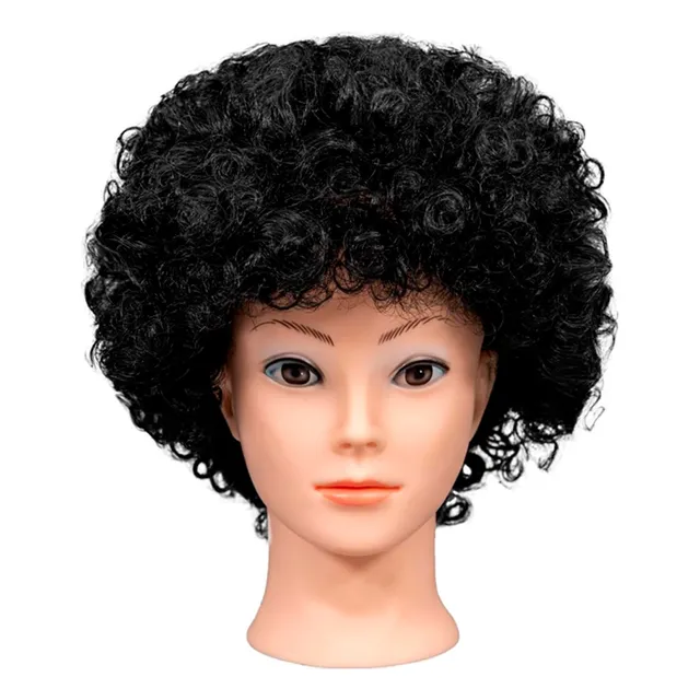 Peluca Afro Negra - Big Party Cotillón 