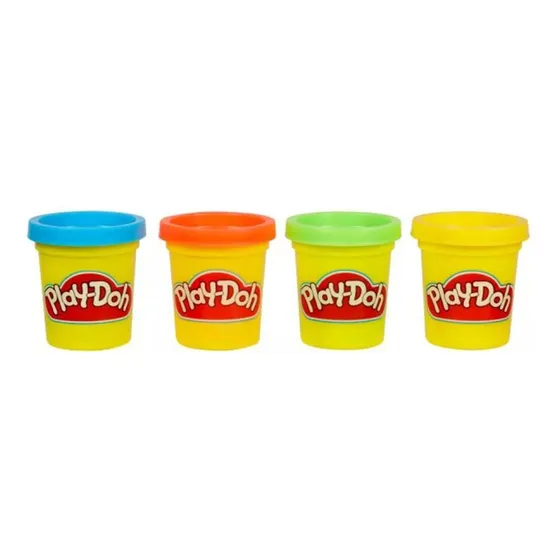 Play Doh Masas Pack X4 Amarillo Rojo Verde Azul Hasbro Febo