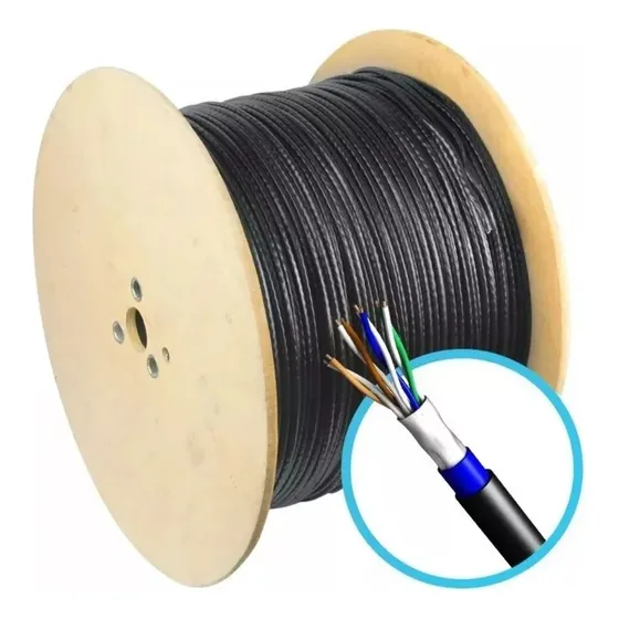 Cabo De Rede Norphel Copperlan F/UTP Cat6 23 Awg Blindado Dupla Capa Bobina 305m
