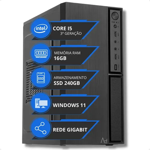 Computador Intel Core i5 6ª Geração 8GB RAM 512GB SSD Windows 10