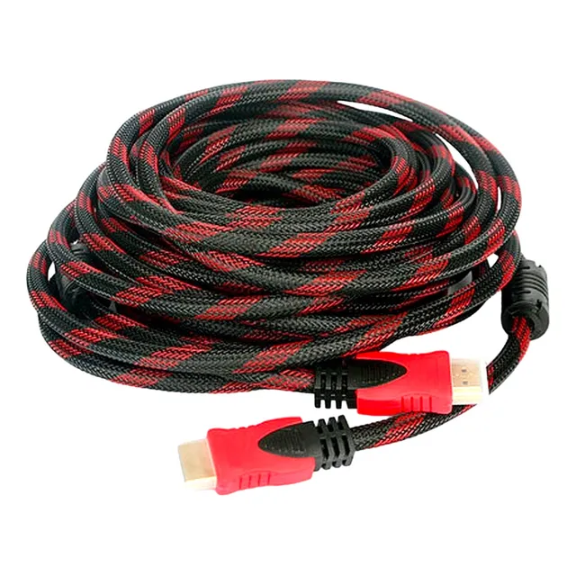 Cable Hdmi 1.5 M 1080p Mallado Doble Filtro Reforzado Pc Tv