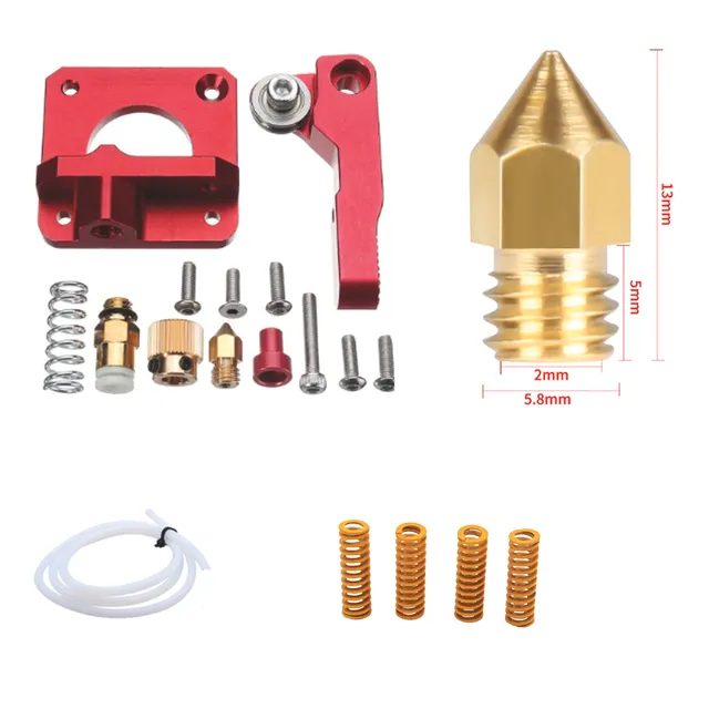 Kit Mejora Ender-3 Extrusor + Teflon + Resortes + Nozzle 3d