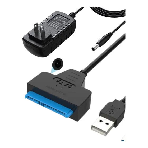 Cable Convertidor A Usb 3.0 Sata 3.5 Y 2,5 Con Cargador 12v