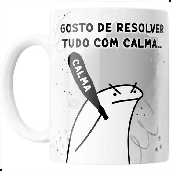 Caneca Flork Florkofcows Engraçada Meme Porcelana