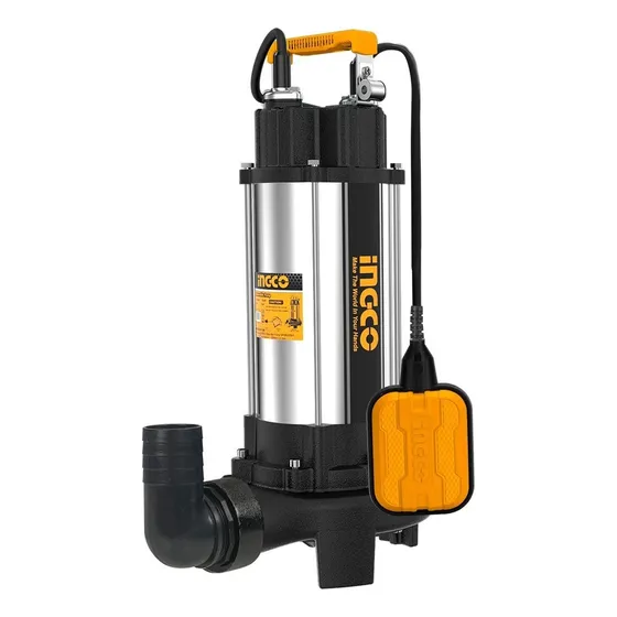 Bomba Pozo Negro Con Triturador 1500w 2hp Ingco Spdb15008