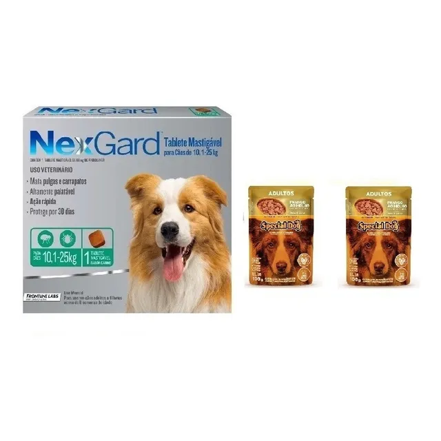 Pastilla Nexgard Antipulga 10 A 25k + 2 Pate + Envio Gratis