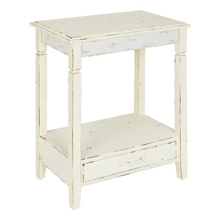 Mesa Auxiliar De Madera De Kate Y Laurel Idabelle Con Cajón, Mesa Auxiliar De Madera De Kate Y Laurel Idabelle Con Cajón,