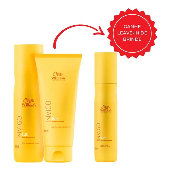 Wella Kit Invigo Sun Shampoo+cond+ Brinde