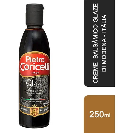Crema Aceto Vinagre Balsâmico Pietro Coricelli Itália 250ml