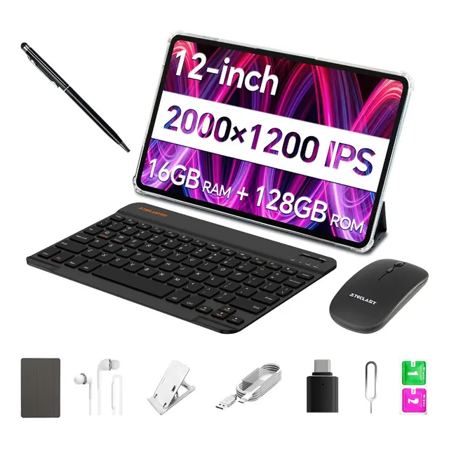 Tablet Teclast T60 Plus Android 14 6gb+128gb De Memoria Ram 8000mAh 12" Doble SIM Y Doble Espera Con WIFI 5G