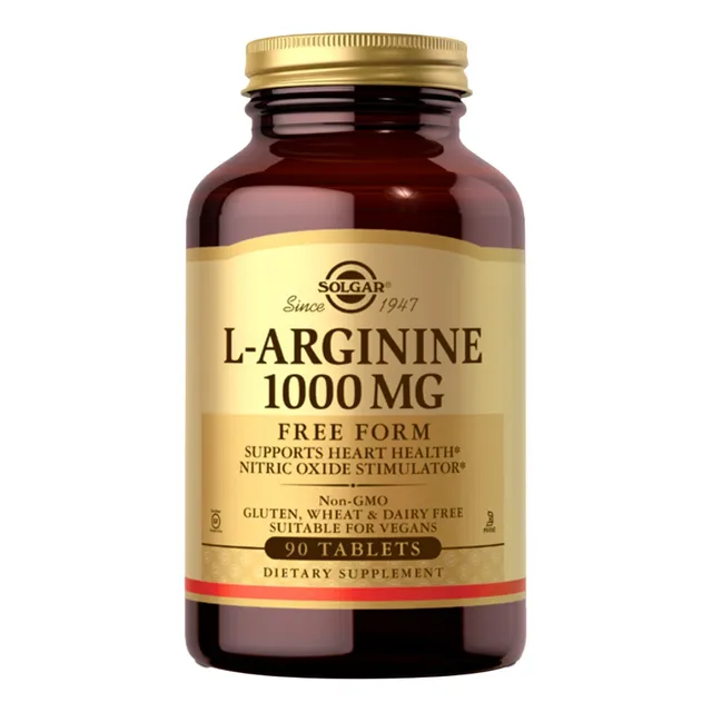 L-arginina 1000mg Solgar X90 Capsulas