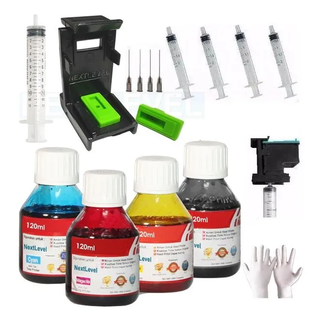 Kit Para Recarga De Cartuchos Hp Tricolor Y Negro
