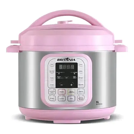 Panela De Pressão Elétrica Britânia Rosa Bppe05 Frequência 50hz/60hz