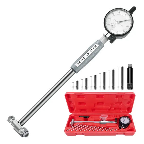 Comparador Diâmetro Interno Súbito 50-160mm Vermelho