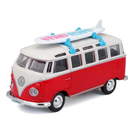 Camioneta Volkswagen Van Samba De Colección Escala 1/36