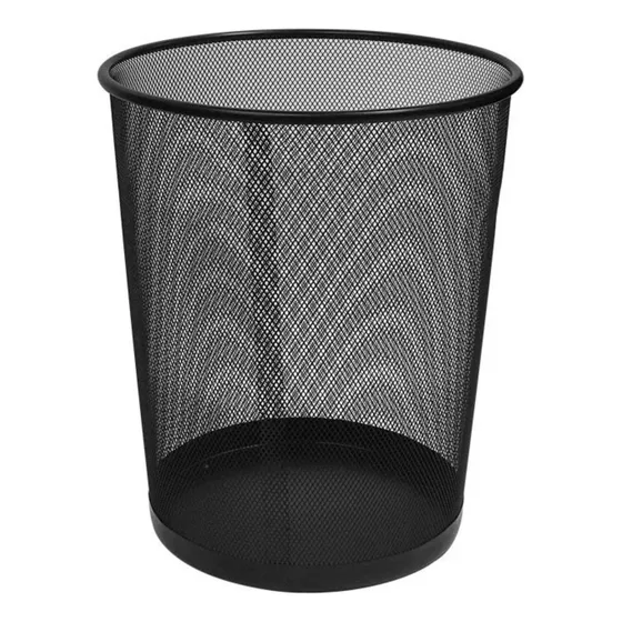 Cesto Papelero Stendy Tacho De Basura Oficina Baño Habitación Grande Metal 28cm 12lts