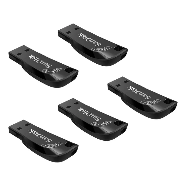 Memoria Usb 3.0 Sandisk Z410 Ultra Shift 32gb 5 Piezas Color Negro Liso