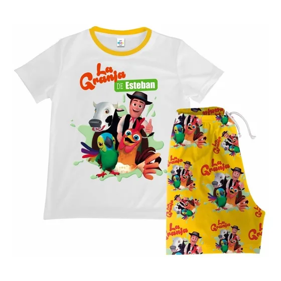 Pijama Short Niña Niño La Granja De Zenon Algodon