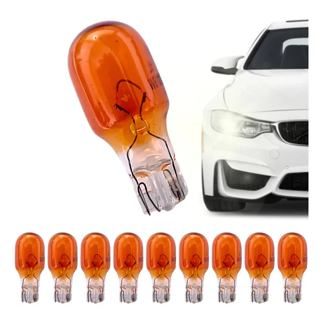 Kit 10 Lâmpadas Seta 921na Wy16w T15 12v X 16w Âmbar
