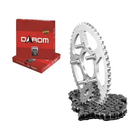 Kit Relação Xlr 125 97 A 2002 Aço 1045 Prateado