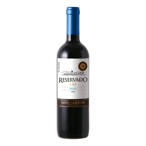 Vinho Tinto Chileno Reservado Malbec 750ml Santa Carolina
