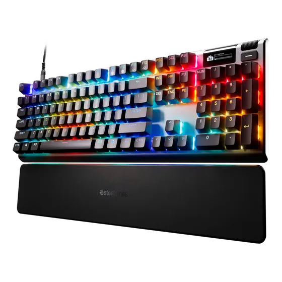 Teclado Magnético Steelseries Apex Pro Gen3 Full Rgb - 64660 Cor De Teclado Preto Idioma Inglês Us