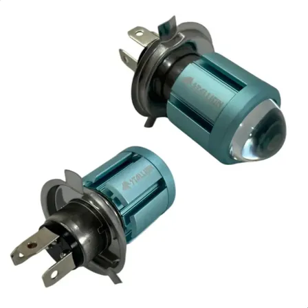 Kit 2 Lampadas Led H4 Super Branca Bombillo Moto Carro Vans H4 Super Branca