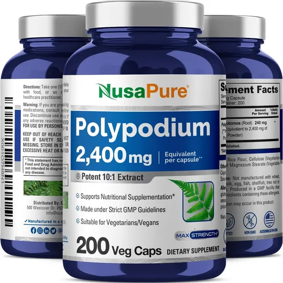 Extracto Polypodium Leucotomos 10:1 2400mg X 200u = 7 Meses!