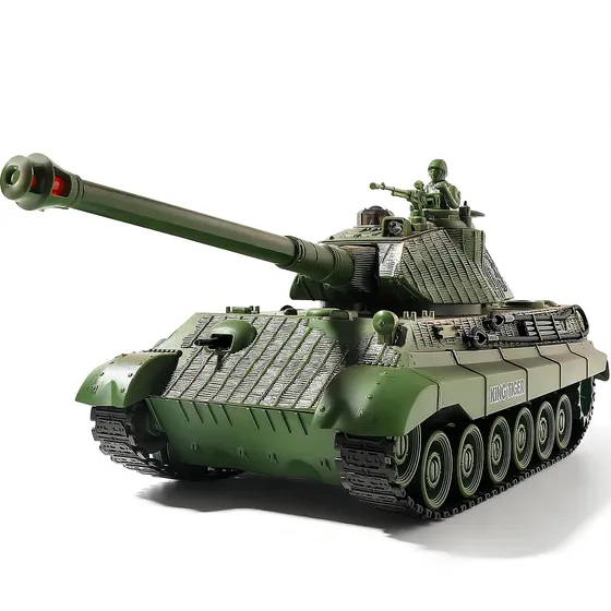 Tanque Rc German King Tiger 1:28 9 Canales Para Niños 6-10