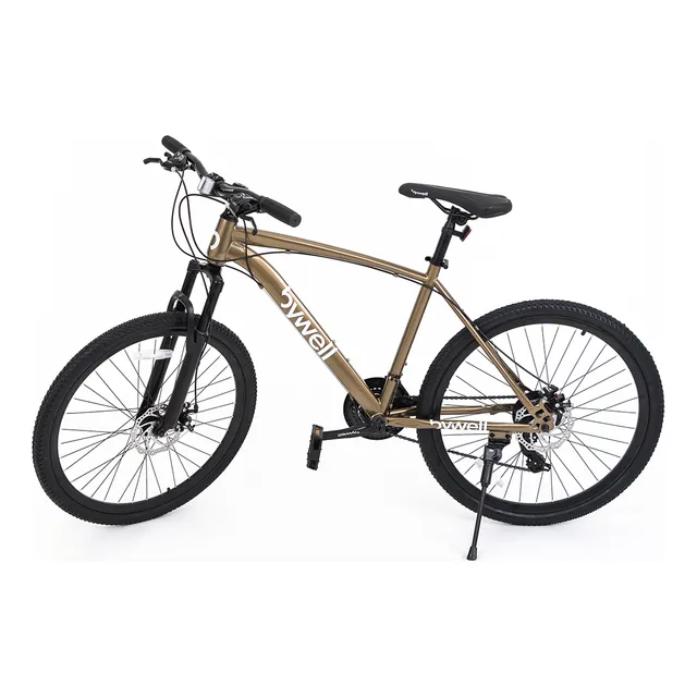 Bywell bicicleta montaña rodada 26 Y 24 velocidades ligera acero color marrón